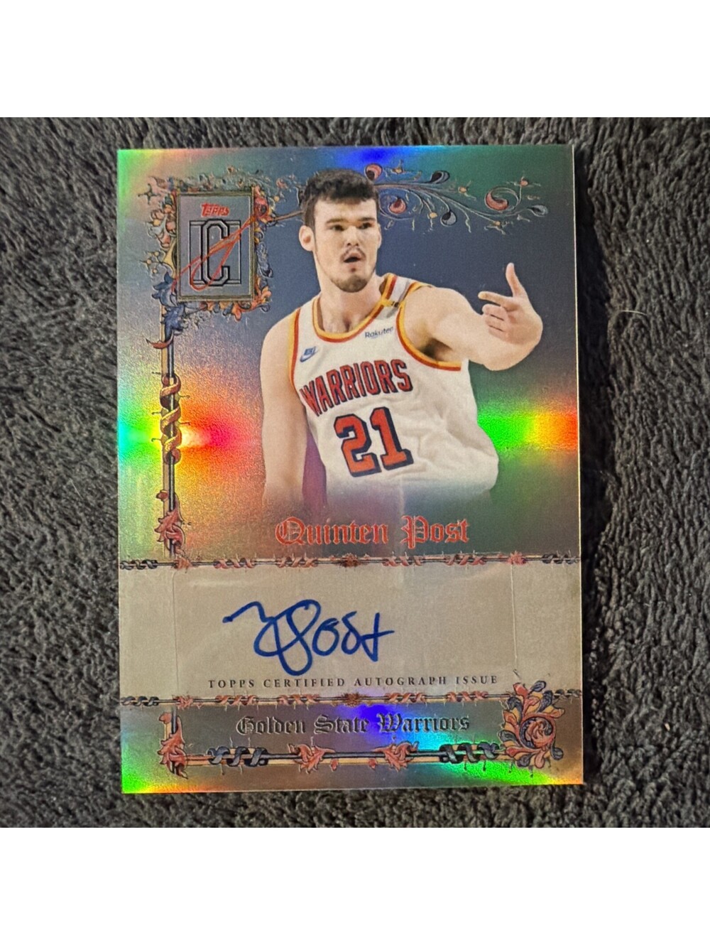 Quinten Post 2025-26 Topps Signature Class Manuscripts MS-QP